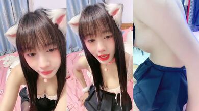 纯欲系天花板！猫耳朵超高颜值美少女！首次和炮友双人秀，揉捏白嫩小奶子，尿尿掰穴吃JB